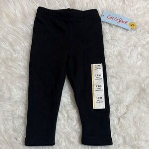 NWT Cat & Jack Black Cozy Legging Size 12M